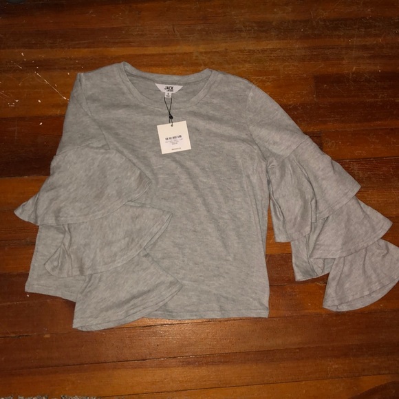 BB Dakota Tops - Long sleeve gray top BB Dakota Tops - Long sleeve gray top